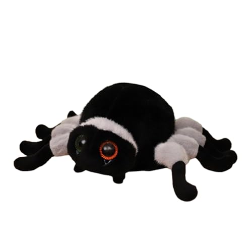Spinnen Plüschtier Puppe Stofftier Niedlicher Spinnen, für Kinder und Kuscheltierliebhaber Geschenk (20x12 cm,Grau) von champracer