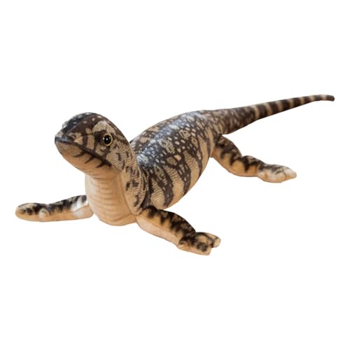 Stuffiertes Echsen Plüschspielzeug,Weiche Eidechse Puppe Plüsch Eidechsen Spielzeug Niedliche Chamäleon Puppe Reptilien Plüschpuppe,Spielzeug Tierkissen für Jungen Mädchen (75cm,Braun) von champracer