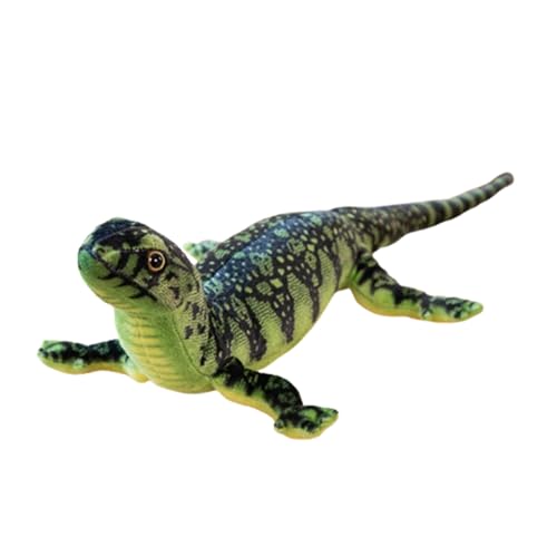 Stuffiertes Echsen Plüschspielzeug,Weiche Eidechse Puppe Plüsch Eidechsen Spielzeug Niedliche Chamäleon Puppe Reptilien Plüschpuppe,Spielzeug Tierkissen für Jungen Mädchen (75cm,Grün) von champracer