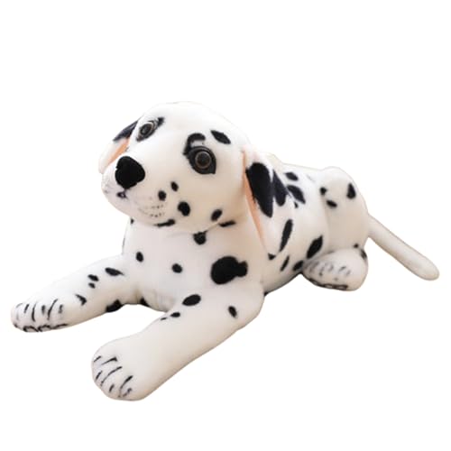 Tiger Plüschtier, Realistische Tiger Kuscheltiere Baby Plüsch,Realistische Taschentuchbox Tiger ,Stofftier Kissen Plüschtier klein Tiger Baby,Spielzeug als Geschenk für Kinder (46cm,Dalmatiner) von champracer