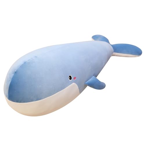 Walfisch Plüschtier Puppe Stofftier Niedlicher Wal Wurfkisse,Wal Plüschtier,Süßes Weiches Orca Kuscheltie, für Kinder Mädchen Jungen Geburtstagsgeschenk TröSten Kuscheln Einschlafhilfe (100cm,Schwarz) von champracer