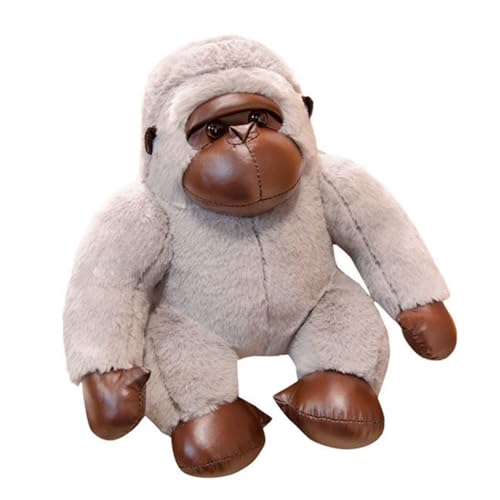 champracer AFFE Kuscheltier Realistisch AFFE Plüschtier Plüsch Tierkissen Flauschiger Stofftier zum Spielen & Kuscheln Geburtstagsgeschenk für Kinder (65cm,Grau) von champracer