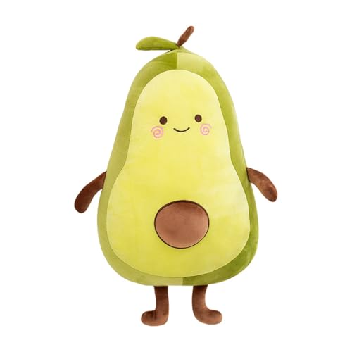 champracer Avocado Plüschtier,35cm Weiche Kuscheltier Avocado Kissen,Plüsch Spielzeug,Stofftier Plüschtier, Kuscheltier Kissen,Kuschelkissen für Auto, Schlafzimmer Wohnzimmer (90cm,Grün) von champracer