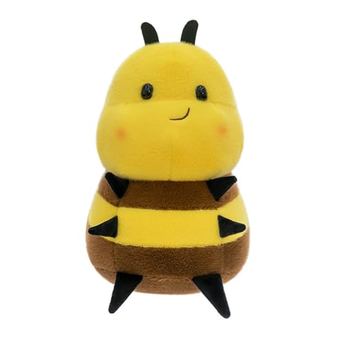 champracer Biene Plüschtier, Niedliche Bee Kuscheltier, Weiche Bienen Kuscheltier Spielfigur, für Kinder und Erwachsene, Mädchen und Jungen (35 cm,Gelb) von champracer