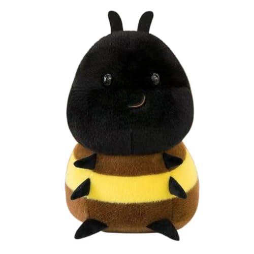 champracer Biene Plüschtier, Niedliche Bee Kuscheltier, Weiche Bienen Kuscheltier Spielfigur, für Kinder und Erwachsene, Mädchen und Jungen (50 cm,Schwarz) von champracer