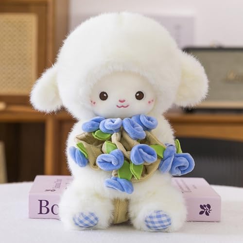 champracer Biene Plüschtier, Niedliche Bee Kuscheltier, Weiche Bienen Kuscheltier Spielfigur, für Kinder und Erwachsene, Mädchen und Jungen (Blau) von champracer
