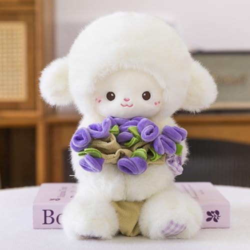 champracer Biene Plüschtier, Niedliche Bee Kuscheltier, Weiche Bienen Kuscheltier Spielfigur, für Kinder und Erwachsene, Mädchen und Jungen (Lila) von champracer