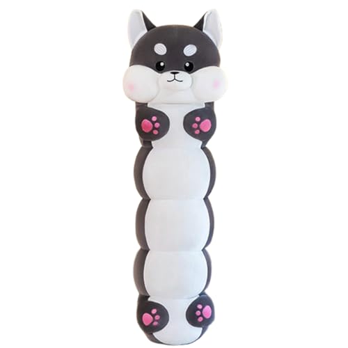 champracer Bunte Raupe Kuscheltier, Weiches Süßes Buntes Raupenspielzeug,Raupenkissen, Raupe Stofftier, Ausgestopftes Raupenplüschkissen Kinder, Kinder Stofftier Plüschpuppen Wurfkissen (60 cm,Husky) von champracer