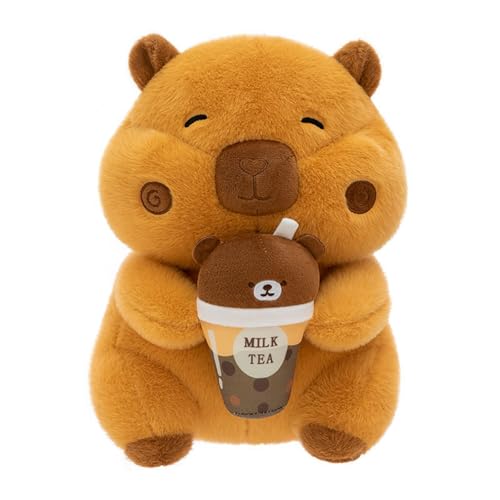 champracer Capybar Plüschtier Capybara Kuscheltier Home Deko Capybara Stofftier Niedlichen Capybar Plushies Wasserschwein Kuscheltier Geschenk für Kinder Jungen Mädchen (60cm) von champracer
