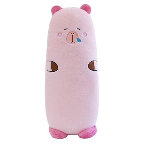 champracer Capybara Kuscheltier, Capibara Plüschtiere Lange Puppen Große Kissen Plüsch,Niedlichen Capybara Plushie gefüllte Spielzeug, Spielzeug Plüsch für Home Deko Kinder (100cm,Rosa) von champracer
