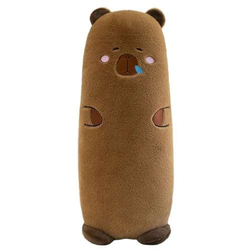 champracer Capybara Kuscheltier, Capibara Plüschtiere Lange Puppen Große Kissen Plüsch,Niedlichen Capybara Plushie gefüllte Spielzeug, Spielzeug Plüsch für Home Deko Kinder (60cm,Grau) von champracer