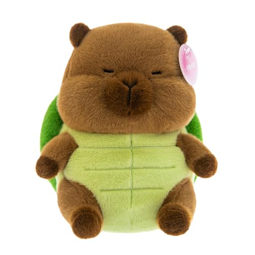 champracer Capybara Kuscheltier,Niedliche Capybara Kuscheltier Plush mit Schildkrötenrucksack,Transformation Bienen/Schildkröte Capybara Plüschtier,Geschenk für Erwachsene Kinder (Schildkröte,23cm) champracer Capybara Kuscheltier,Niedliche Capybara Kuscheltier Plush mit Schildkrötenrucksack,Transformation Bienen/Schildkröte Capybara Plüschtier,Geschenk für Erwachsene Kinder (Schildkröte,23cm) von champracer
