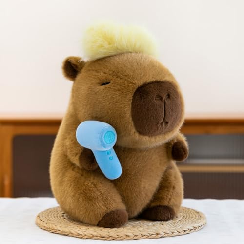 champracer Capybara Kuscheltier Capybara Plüschtier Wasserschwein Kuscheltier Flauschiger Stofftier zum Spielen & Kuscheln Geschenk für Kinder Jungen Mädchen (30cm,C) von champracer
