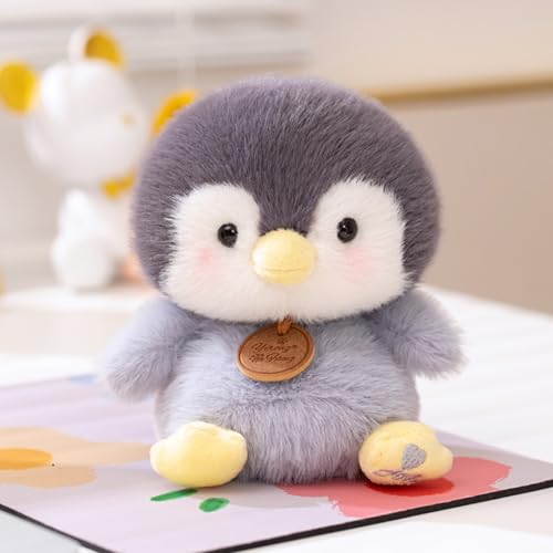 champracer Capybara Kuscheltier Pinguin Kuscheltier Kuscheltier Fuchs Plüsch-Elefant niedliches rosa Schwein Gefüllte Plüschpuppe Geschenk für Kinder Jungen Mädchen (ca.16cm,Pinguin) von champracer