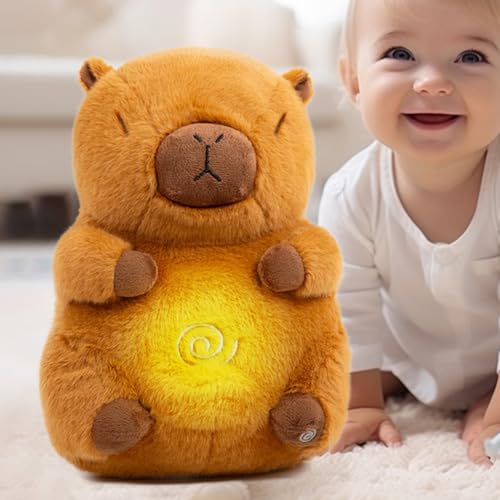 champracer Capybara Plüschtier, Capybara Kuscheltier mit Atembewegung, Capybara Beruhigendes Spielzeug zum Schlafen, Weiches und realistisches Capybara Kuscheltier champracer Capybara Plüschtier, Capybara Kuscheltier mit Atembewegung, Capybara Beruhigendes Spielzeug zum Schlafen, Weiches und realistisches Capybara Kuscheltier von champracer
