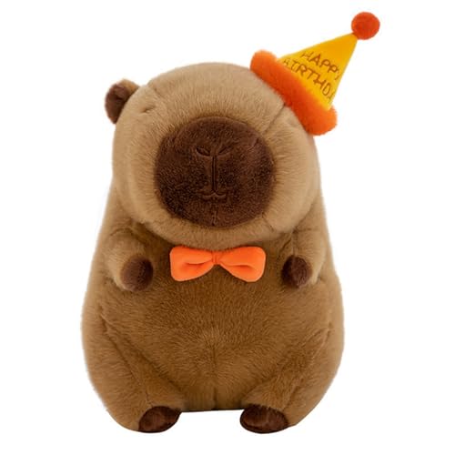 champracer Capybara Plüschtier, Niedlichen Cartoon Plüsch Puppe, Simulation Capybara Plüschtier, Kuscheltier Geburtstag Capybara, Capybara Plush für Mädchen Jungen (23 cm) von champracer