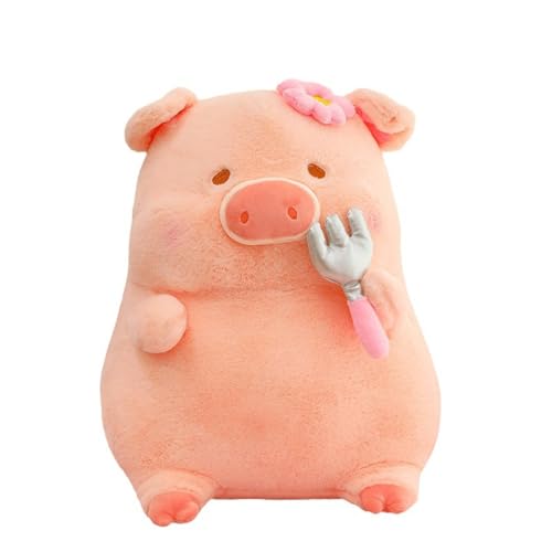 champracer Cartoon Kuscheltier für Kinder,Süßes Schweinchen-Plüschtier 20 cm rosa Schweinchen-Plüschtier weiches Stofftier Kissen,Gefüllte Kuscheltier für Mädchen Kinder Jungen (55cm) von champracer