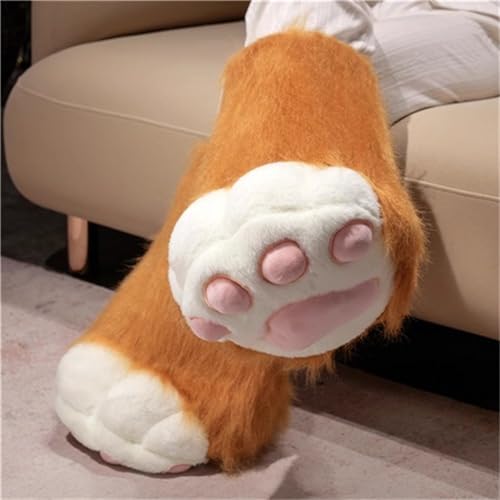 champracer Cosplay Tier Verlängerte Flauschige Kunststoffkrallen,Cosplay Vogelflügel Handschuhe,DIY-Kleidung,Cosplay Kostüm Erwachsene (Schuhe 35cm grau) von champracer