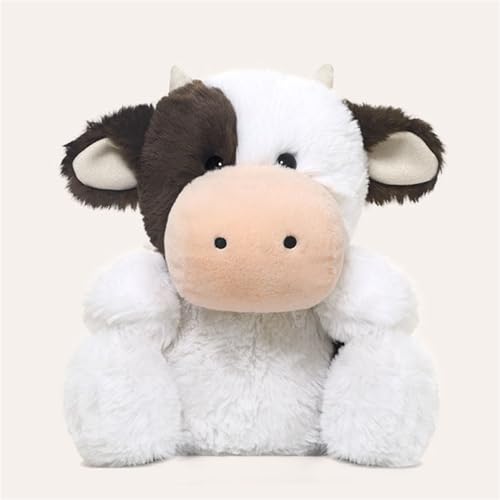 champracer Kuh Plüschtier,KuscheltierKuh, Niedliche Puppe Flauschiger Stofftier Kuh zum Spielen,Halloween Plüschtier, Kuscheltier Plüschtiere für Kinder Jungen und Mädchen,Halloween Deko (26cm) von champracer