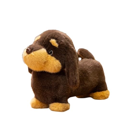 champracer Dackel Plüschhund,Kuscheltier Hund Dackel 33 cm schwarz,groß plüsch dackel plüschtier stofftier,Hund Plüschtier,lang wursthund Geburtstag Weihnachten Geschenk Kinder (45cm,Dackel) von champracer