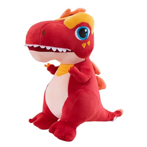 champracer Dino Kuscheltier,Plüschtier Dinosaurier Dino Stofftier Kuscheltier Plüsch,Tyrannosaurus Rex Stofftierpuppe Dinosaurier Kuscheltier Geschenk für Baby,Kinder,Erwachsene (50cm,rot) von champracer