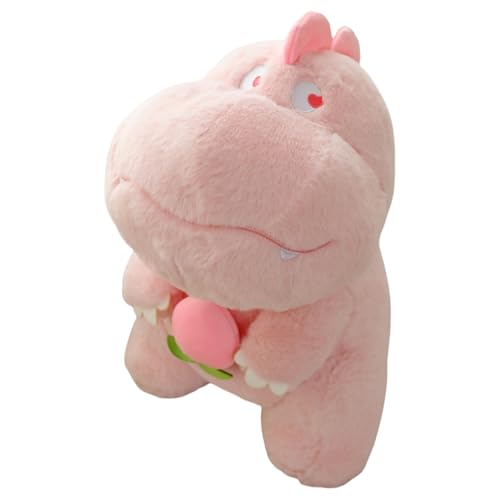 champracer Dinosaurier Kuscheltier Plüschtier Dinosaurier Stofftier Dino Kuscheltier Stofftier aus weichem Plüsch Geschenk für Kinder Jungen Mädchen (40cm,Rosa) von champracer