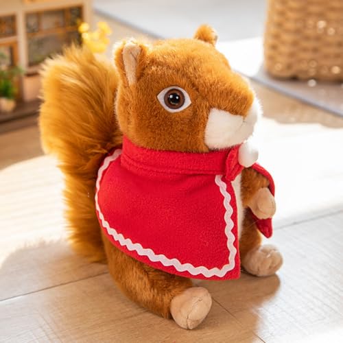 champracer Eichhörnchen Kuscheltier Eichhörnchen Plüschtier mit Umhang Süß Eichhörnchen Stofftier Eichhörnchen Plüsch Puppe Eichhörnchen Deko Gefülltes Tier Plüschtier Geschenk für Kinder (25cm,B) champracer Eichhörnchen Kuscheltier Eichhörnchen Plüschtier mit Umhang Süß Eichhörnchen Stofftier Eichhörnchen Plüsch Puppe Eichhörnchen Deko Gefülltes Tier Plüschtier Geschenk für Kinder (25cm,B) von champracer
