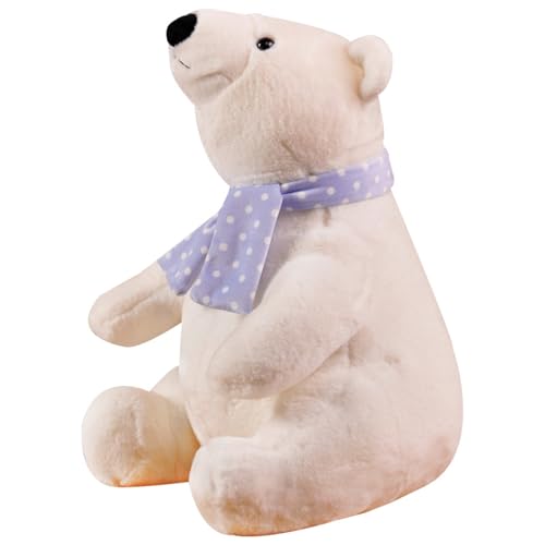 champracer Eisbären Plüschtier, Tier Kissen Niedliche Panda Eisbär Plüsch Spielzeug,Süßes Kuscheltier Weicher Bär Dekokissen Umarmendes Plüschtier for Kinder (40cm) von champracer