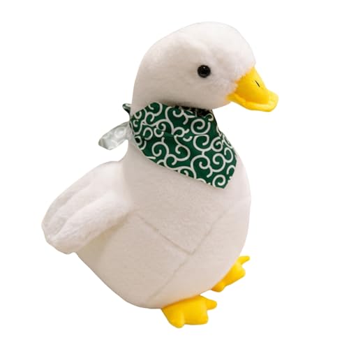 champracer Ente Kuscheltier Ente Plüschtier Plüsch Enten Kissen Niedliches Stofftier Weiches Spielzeug zum Spielen und Kuscheln Geschenk für Kinder (40cm,Grün) von champracer