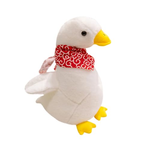 champracer Ente Kuscheltier Ente Plüschtier Plüsch Enten Kissen Niedliches Stofftier Weiches Spielzeug zum Spielen und Kuscheln Geschenk für Kinder (40cm,rot) von champracer