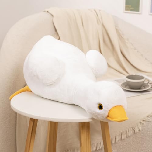 champracer Ente Kuscheltier Enten Plüsch Spielzeug Plüschtier PlüSchtier Gans Flauschiger Stofftier zum Spielen & Kuscheln Geschenk für Kinder Jungen Mädchen (70cm,Weib) von champracer