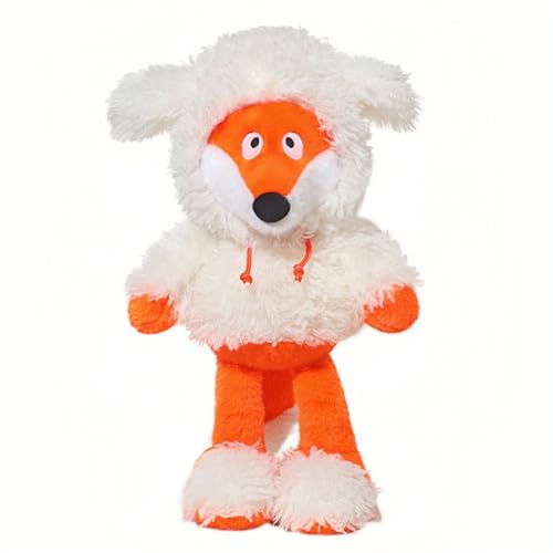 champracer Fuchs Kuscheltier Fuchs Plüschtier im Schafspelz Fuchs Plüschtier Kissen Fuchs Stofftier Klein Kuscheltier Kissen Fuchs Plüschpuppe Niedliches Plüschtier Geschenk für Kinder Jungen Mädchen von champracer