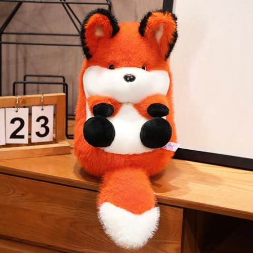 champracer Fuchs Kuscheltier Plüsch-Fuchs Kuscheltier-Hase Hase Stofftier Niedliches Plüschtier zum Kuscheln & Spielen Geschenk für Kinder Jungen Mädchen (30cm,Fuchs) von champracer