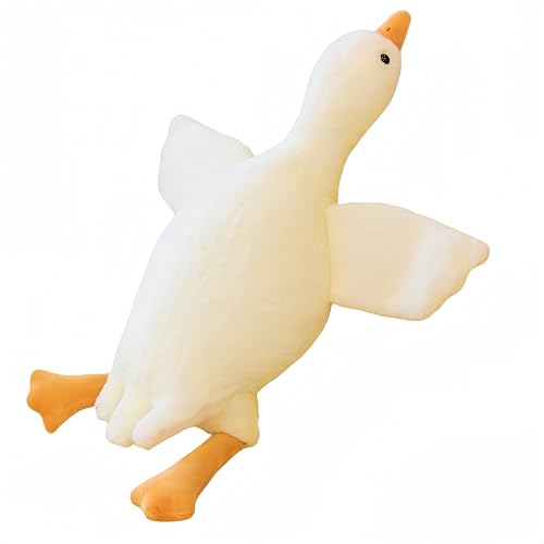 champracer Gans Kuscheltier Gans Plüschtiere Niedliches Tier Plüschtier Weiches Plüsch Ente Kuscheltier für Kinder und Mädchen (50CM) von champracer