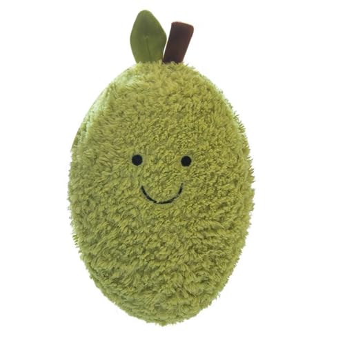 champracer Gefüllter Obst Plüsch Kissen Obst Plüschkissen Plüschtier Stofftier Obst Plüschtier Plüschkissen Spielzeug,Geschenke für Kinder Mädchen Jungen (25cm,Avocado) von champracer