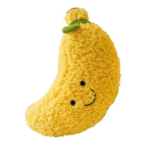 champracer Gefüllter Obst Plüsch Kissen Obst Plüschkissen Plüschtier Stofftier Obst Plüschtier Plüschkissen Spielzeug,Geschenke für Kinder Mädchen Jungen (25cm,Banane) von champracer