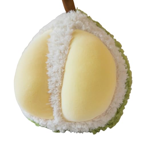 champracer Gefüllter Obst Plüsch Kissen Obst Plüschkissen Plüschtier Stofftier Obst Plüschtier Plüschkissen Spielzeug,Geschenke für Kinder Mädchen Jungen (25cm,Durian) von champracer