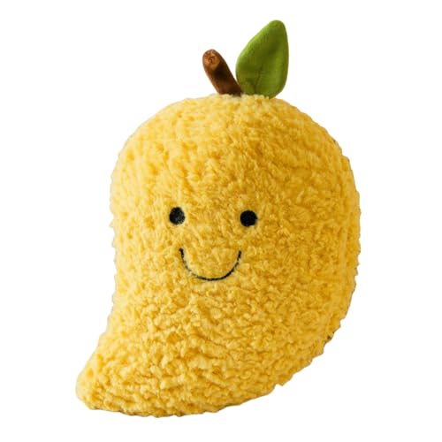 champracer Gefüllter Obst Plüsch Kissen Obst Plüschkissen Plüschtier Stofftier Obst Plüschtier Plüschkissen Spielzeug,Geschenke für Kinder Mädchen Jungen (25cm,Mango) von champracer