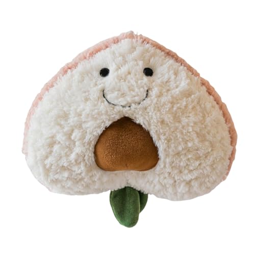 champracer Gefüllter Obst Plüsch Kissen Obst Plüschkissen Plüschtier Stofftier Obst Plüschtier Plüschkissen Spielzeug,Geschenke für Kinder Mädchen Jungen (25cm,Pfirsich) von champracer