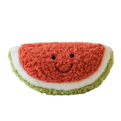 champracer Gefüllter Obst Plüsch Kissen Obst Plüschkissen Plüschtier Stofftier Obst Plüschtier Plüschkissen Spielzeug,Geschenke für Kinder Mädchen Jungen (25cm,Wassermelone) von champracer