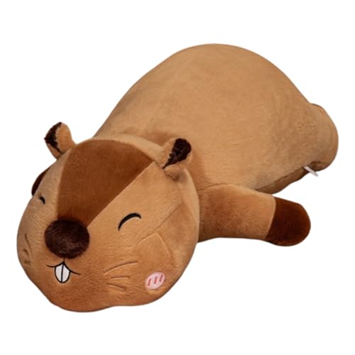 champracer Groß Eichhörnchen Kuscheltier Riesen Stofftier,Lange Puppen Große Kissen Plüsch Eichhörnchen Plüschkissen,Riesige Plüsch Spielzeug Weich Jumbo,Geschenk für Kinder (105cm,Blinzeln) von champracer