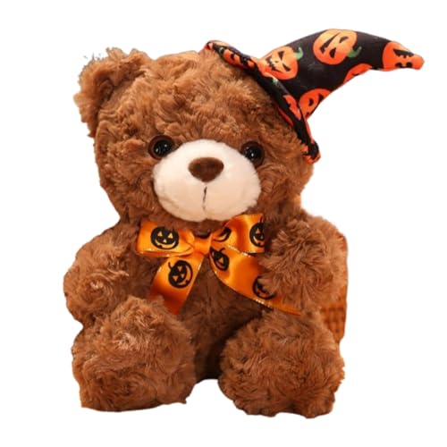 champracer Halloween Bär Teddybär,Halloween Teddybär mit Kürbis Plüschtier,Teddybär mit Kürbis Plüschtier Süßes Stofftier Kuscheltiere zum Kuscheln, Kuscheln & Spielen für Mädchen Jungen (23cm,H) von champracer