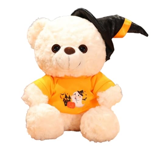 champracer Halloween Bär Teddybär,Halloween Teddybär mit Kürbis Plüschtier,Teddybär mit Kürbis Plüschtier Süßes Stofftier Kuscheltiere zum Kuscheln, Kuscheln & Spielen für Mädchen Jungen (28cm,C) von champracer