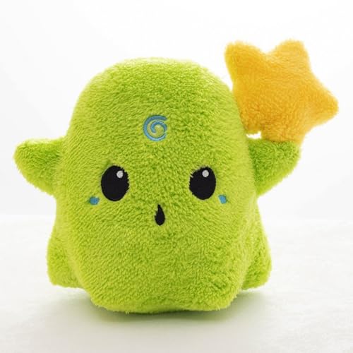 champracer Halloween Kuscheltier Gespenster Halloween Deko 20cm Geisterplüsch Geisterkissen HalloweenKinder Geschenk Deko (20cm,Grün) von champracer