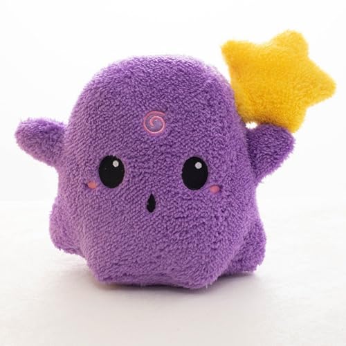 champracer Halloween Kuscheltier Gespenster Halloween Deko 20cm Geisterplüsch Geisterkissen HalloweenKinder Geschenk Deko (20cm,Lila) von champracer