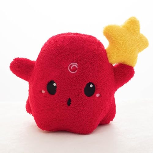 champracer Halloween Kuscheltier Gespenster Halloween Deko 20cm Geisterplüsch Geisterkissen HalloweenKinder Geschenk Deko (20cm,Rot) von champracer