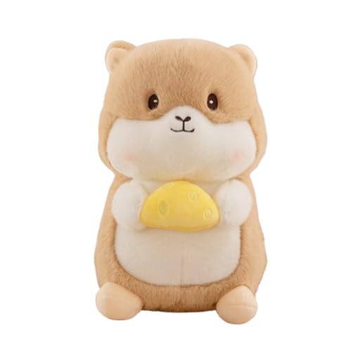 champracer Hamster Plüschtier,Meerschweinchen Plüschtier,Kuscheltiere Kissen Spielzeug Puppe,Kawaii Plüsch Anime Plushie Dekoration,Für Kinder Kinder Babyspielzeug (23cm,Gelb) von champracer