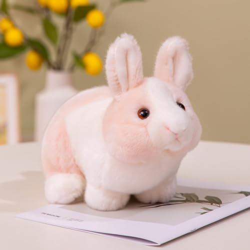 champracer Hase Plüschtier 28cm Kuscheltier-Hase Kaninchen Kuscheltier Flauschiger Stofftier zum Spielen & Kuscheln Geschenk für Kinder Jungen Mädchen (Rosa) von champracer