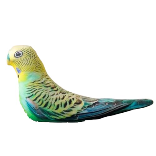 champracer Henne Plüschkissen Lebensechtes Huhn Stofftier Spielzeug Weiches Hühnerkissen,Plüschvogel Papagei Kinder's Weiches Kuscheliges Plüschtier,für Kinder Mädchen Jungen (Papagei) von champracer