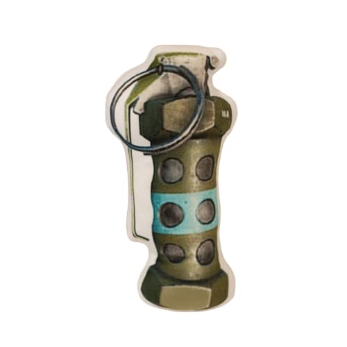 champracer Hug Soft Tactical Revolver Gun Kissen,3D realistische Plüschtierpistole,Dekokissen Weiches Cartoon-Plüsch-Schlafkissen für Kinder (Betäubungsbombe) von champracer